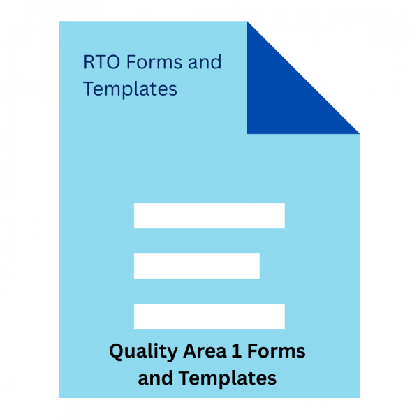 Quality Area 1 Forms and Templates